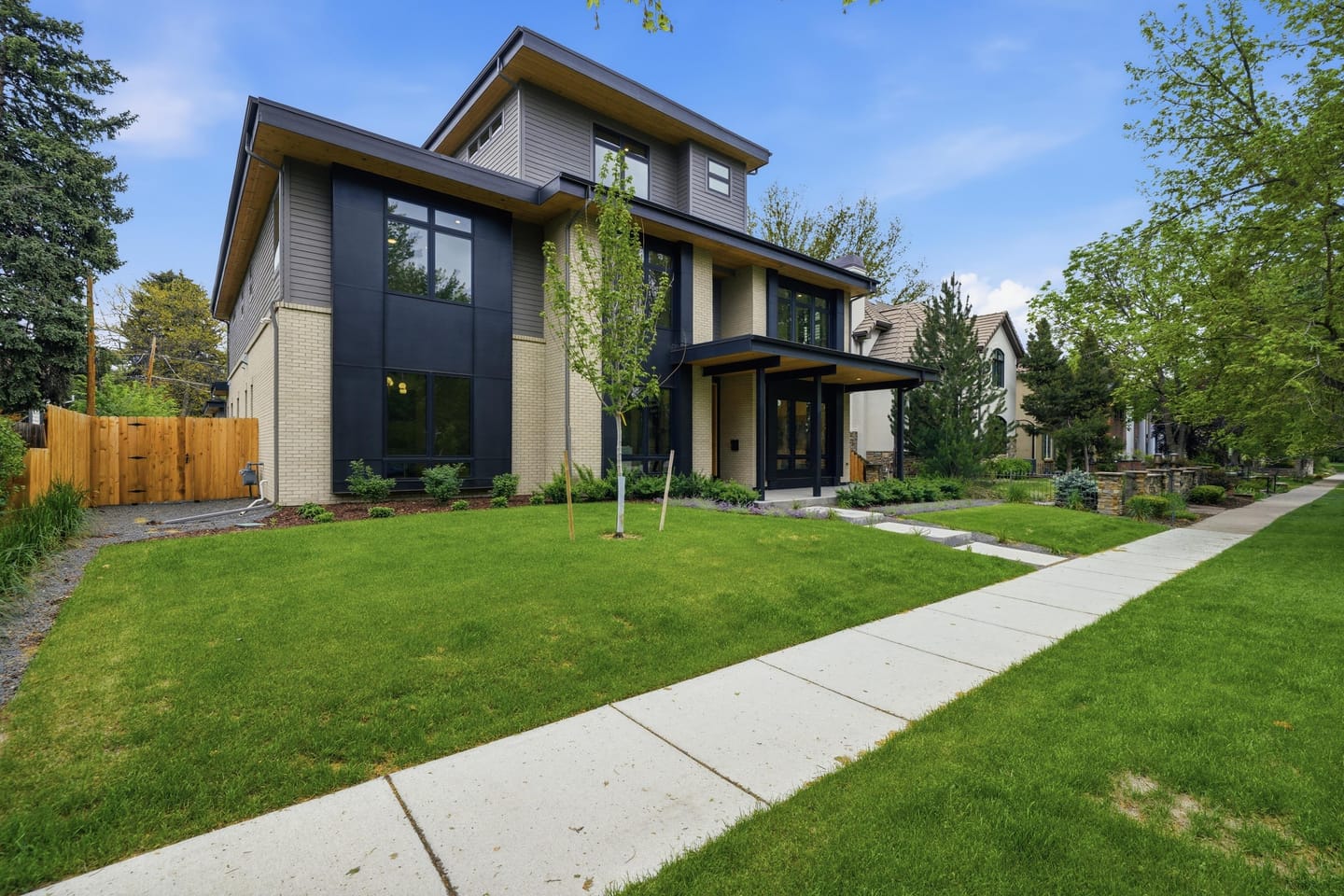 Contemporary front elevation at 2442 S Saint Paul Street