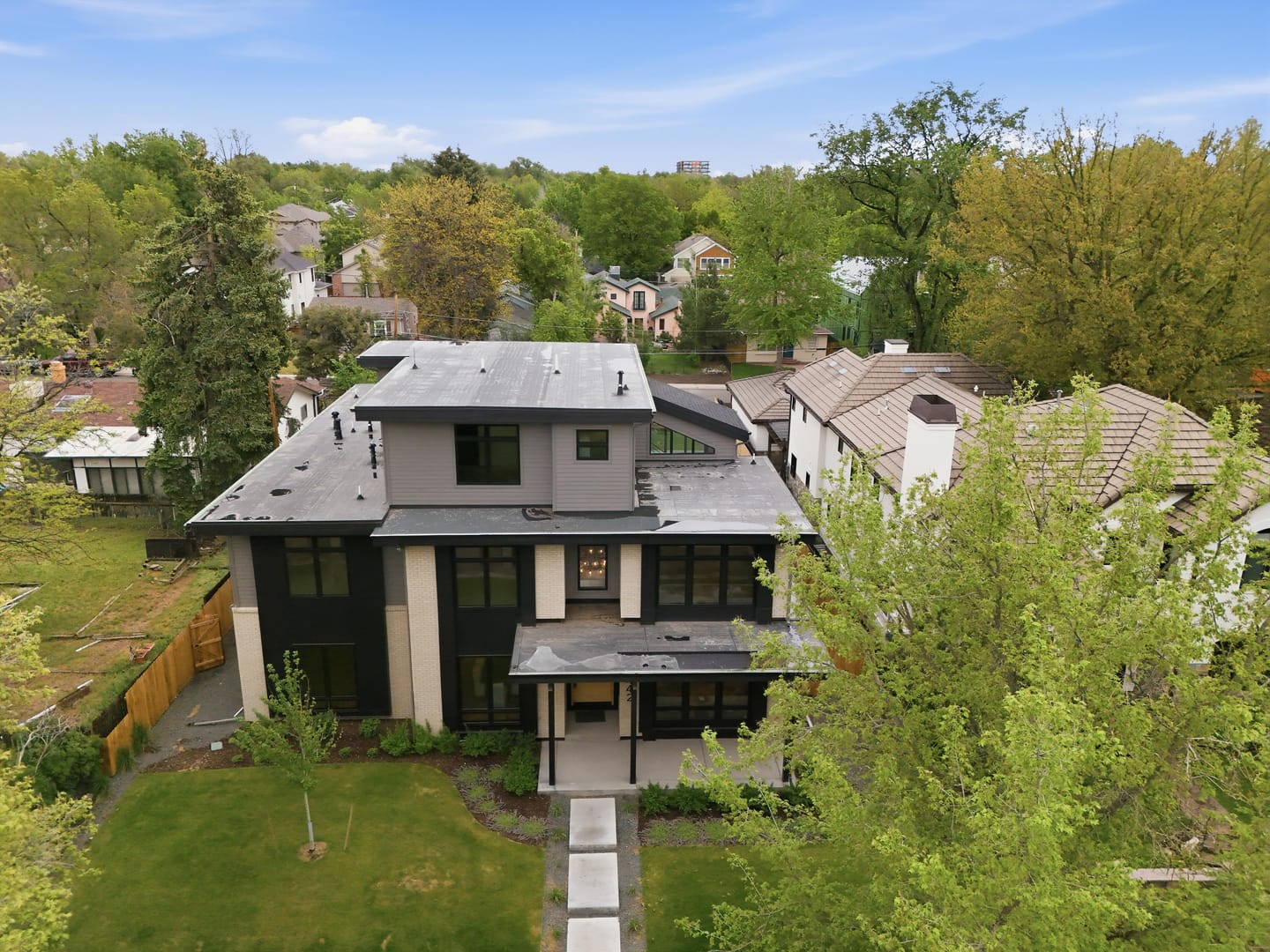 Contemporary front elevation at 2442 S Saint Paul Street